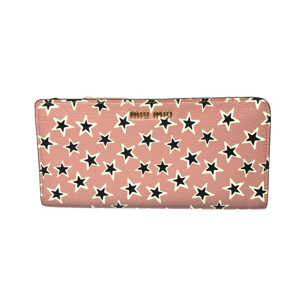 Miu Miu zip around long wallet star